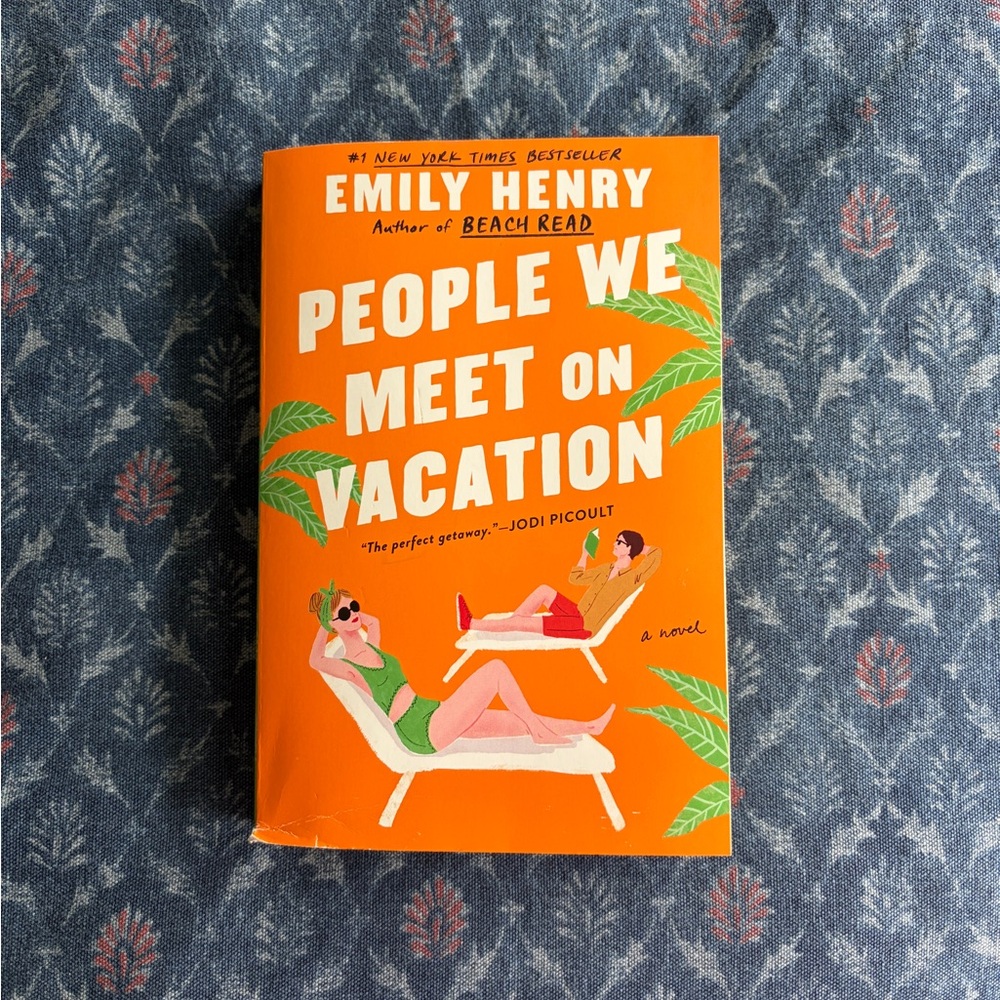 People We Meet on Vacation by Emily Henry Paperback + BOTM bookmark